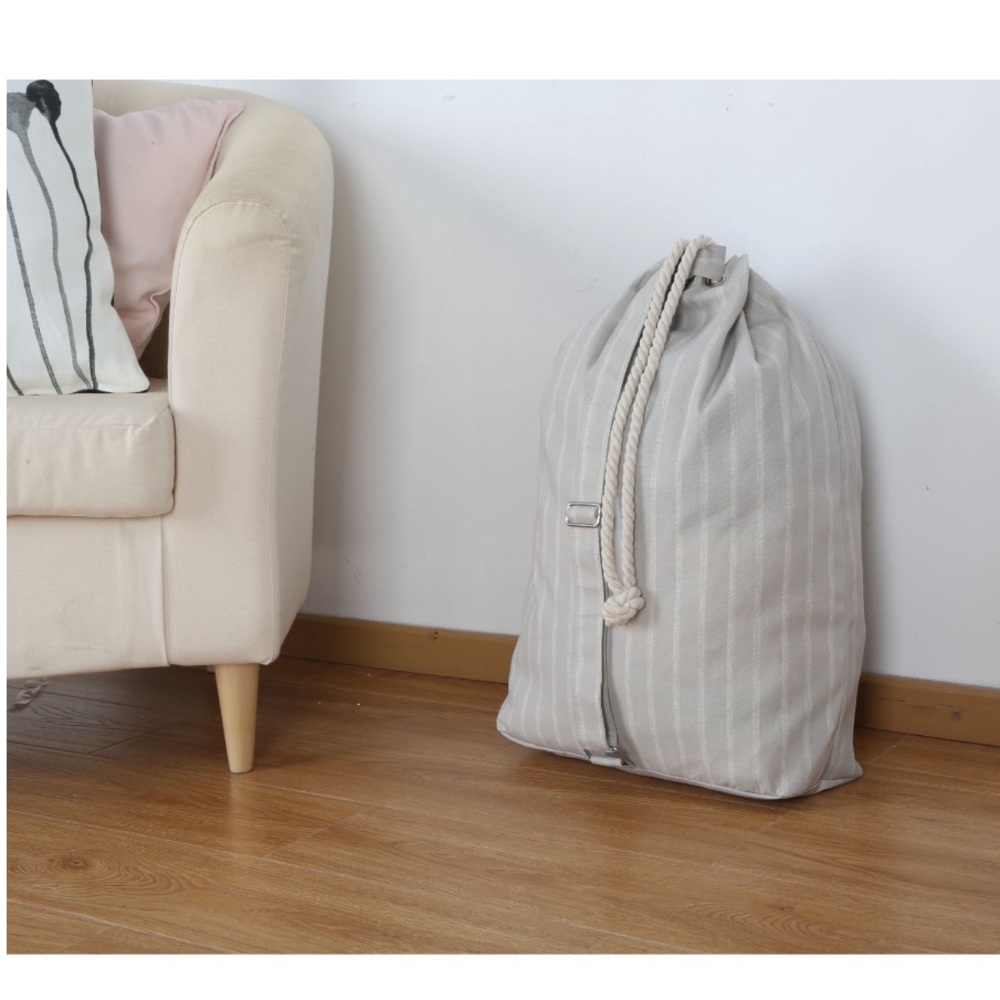 Pumice Drawstring Large Canvas Bag